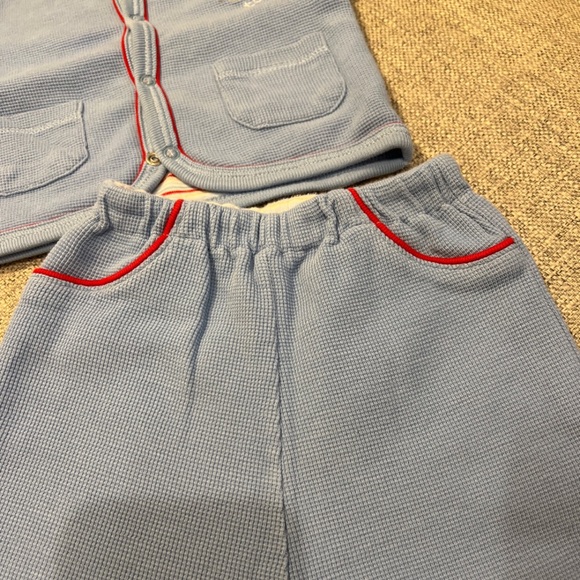 Babycottons Blue And Red Outfit Pima Cotton 3M  💙♥️ - Picture 2 of 6